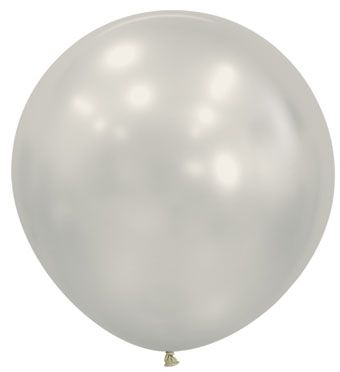 24" Sempertex Silk Oyster White Balloons 1 count #59540