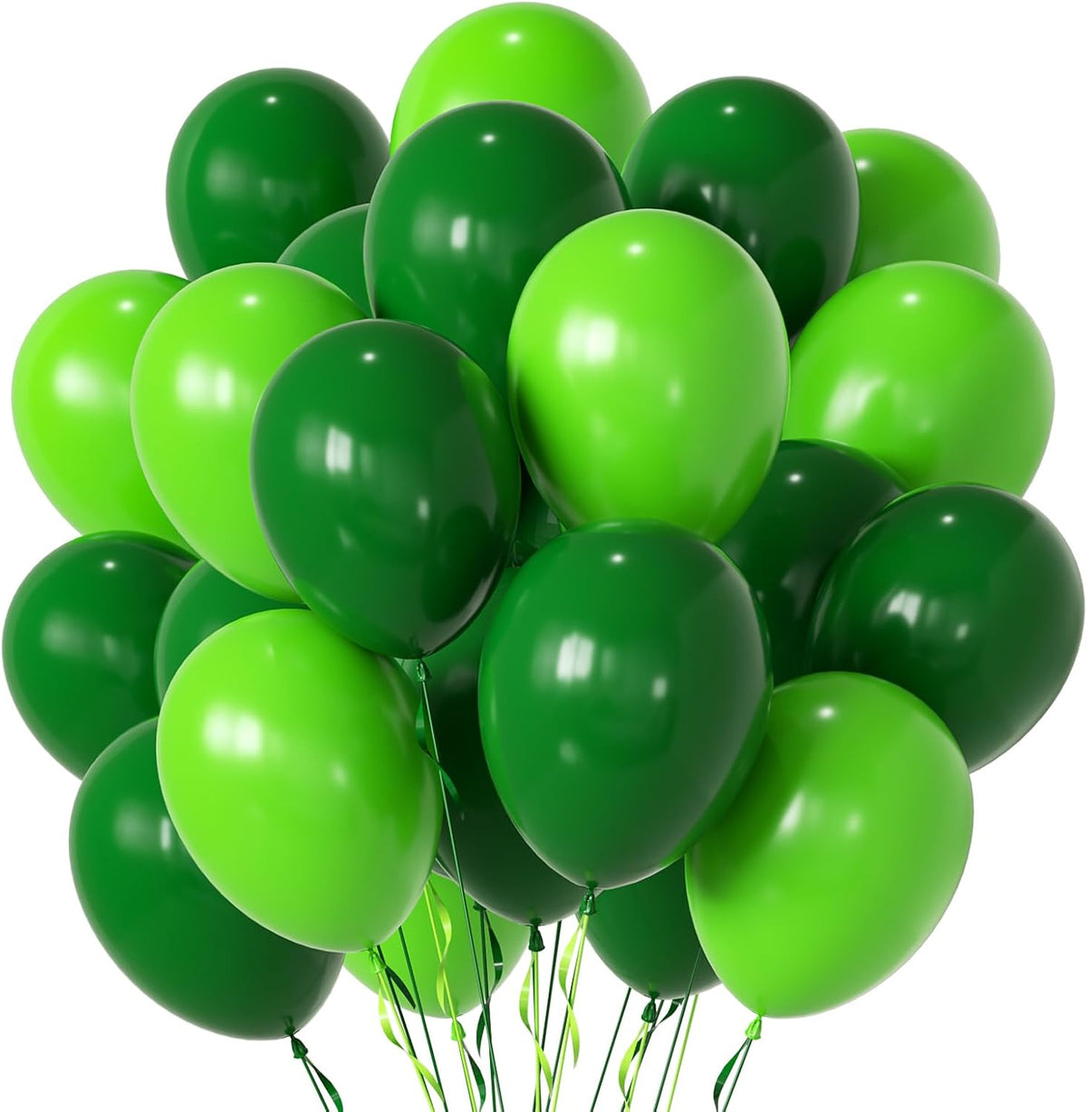 Halloween Party Balloons, 50Pcs 12Inch Green Purple Orange Black Balloons