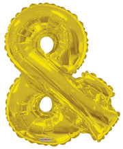 34" Large Gold Ampersand  & Shape Foil Balloon #15288 image 0
