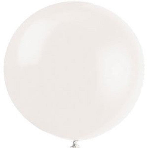 big white balloons