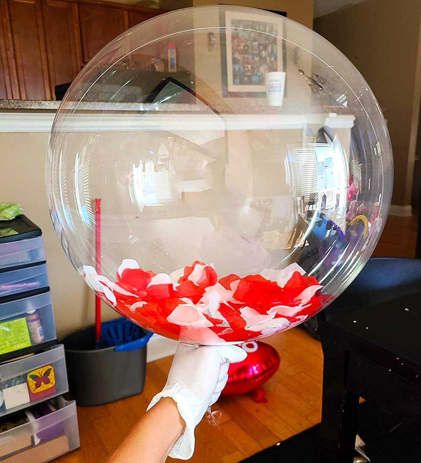 20 Inch Bobo Balloons, 10 Pcs Clear Bobo Balloon, Large Bubble Balloons | Transparent Bubble Balloon for Christmas Wedding Birthday Party Decoration