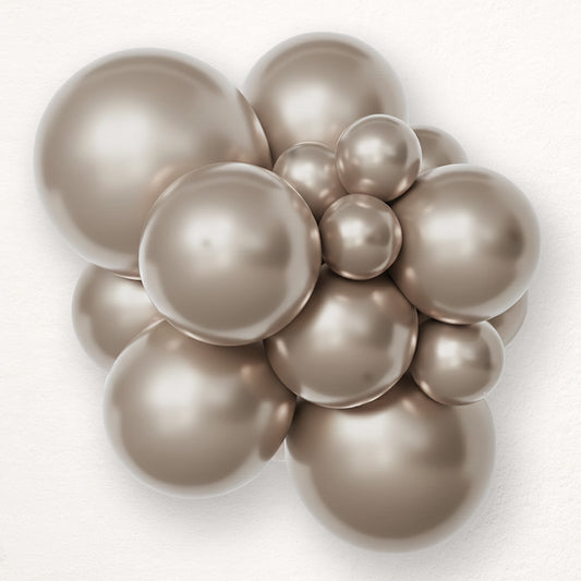 12" BELBAL Glossy Light Almond Premium Balloons 50 per bag #41986