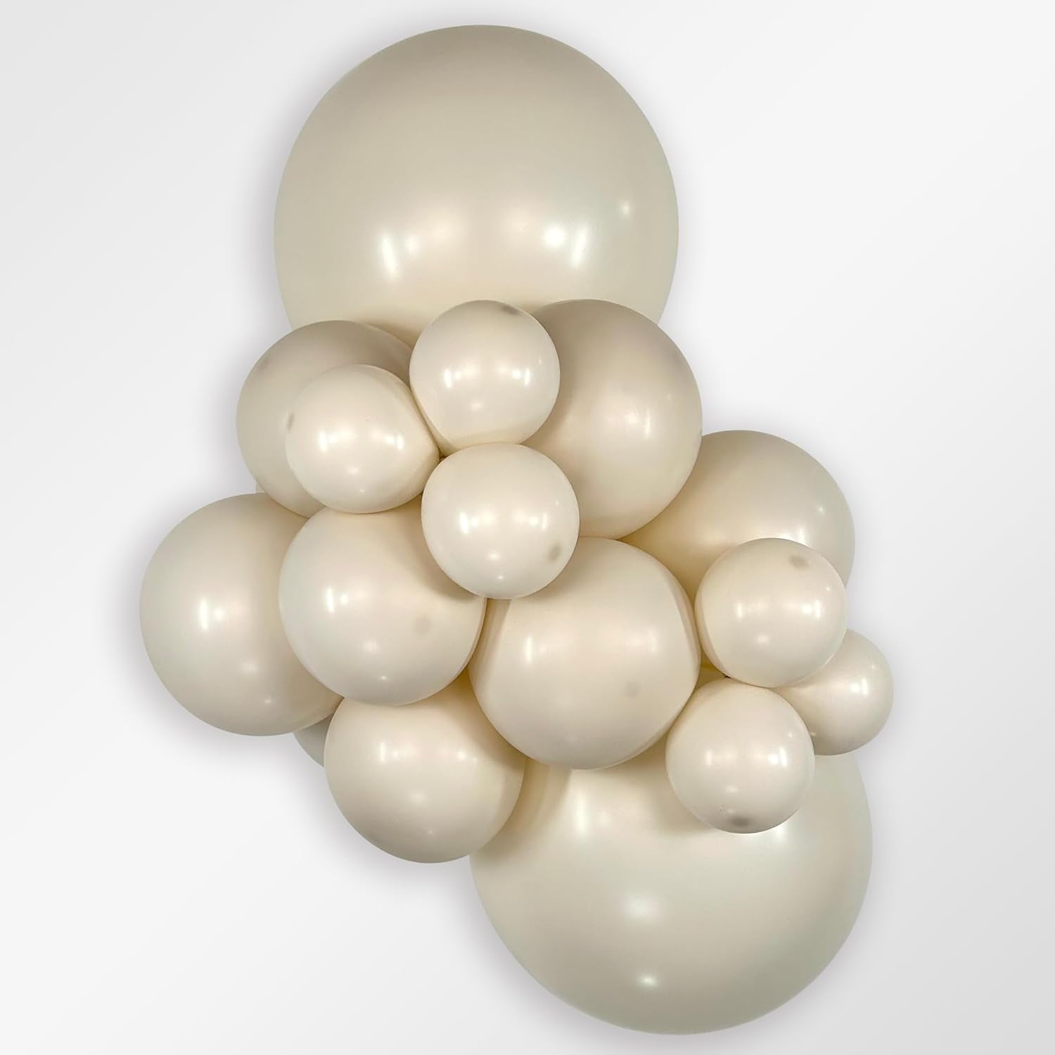 18" Sempertex Pastel Dusk Cream Balloons 25 Bag #55508