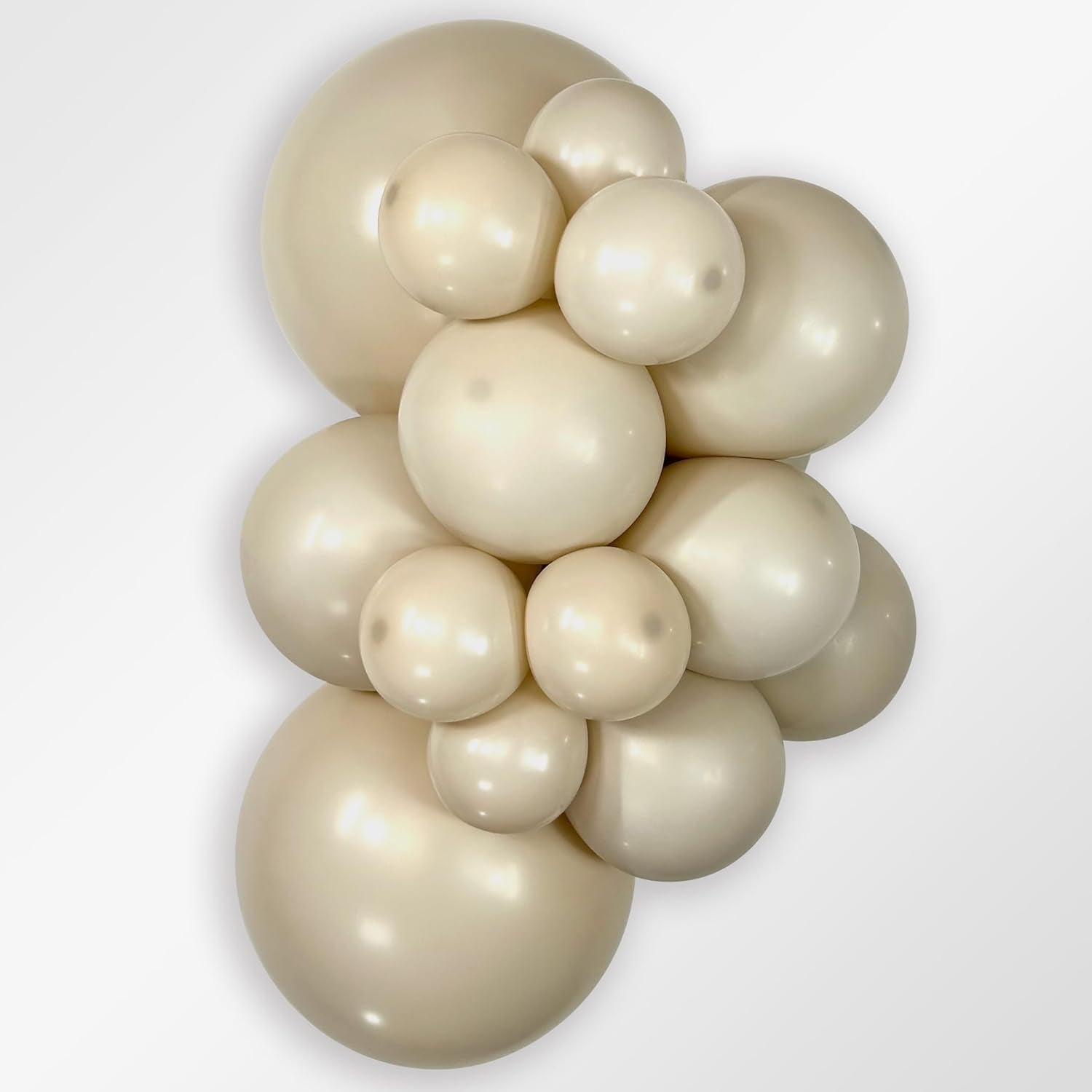 5" Sempertex Deluxe White Sand Balloons 100 Bag #51361