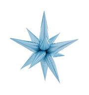 40" Star Burst Foil Balloons Large Light Blue #64141.
