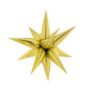 26" Starburst Foil Balloons Small gold #64156