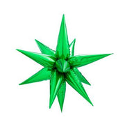 26" Star Burst Foil Balloons Small Green #64162