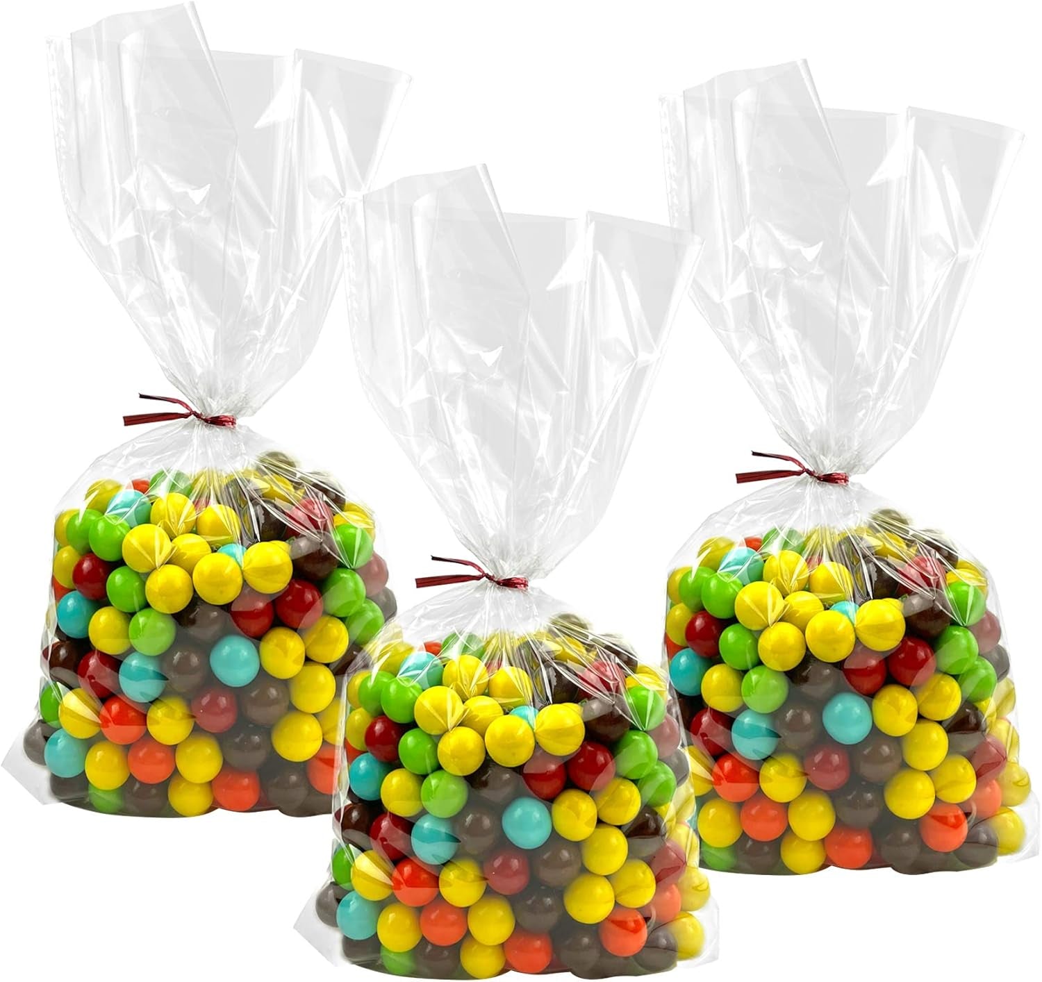 Cellophane Bags for Gift Baskets 16X24 Inches 5Pcs | Clear Cellophane Gift Bags (No Bow or Ribbon Included)