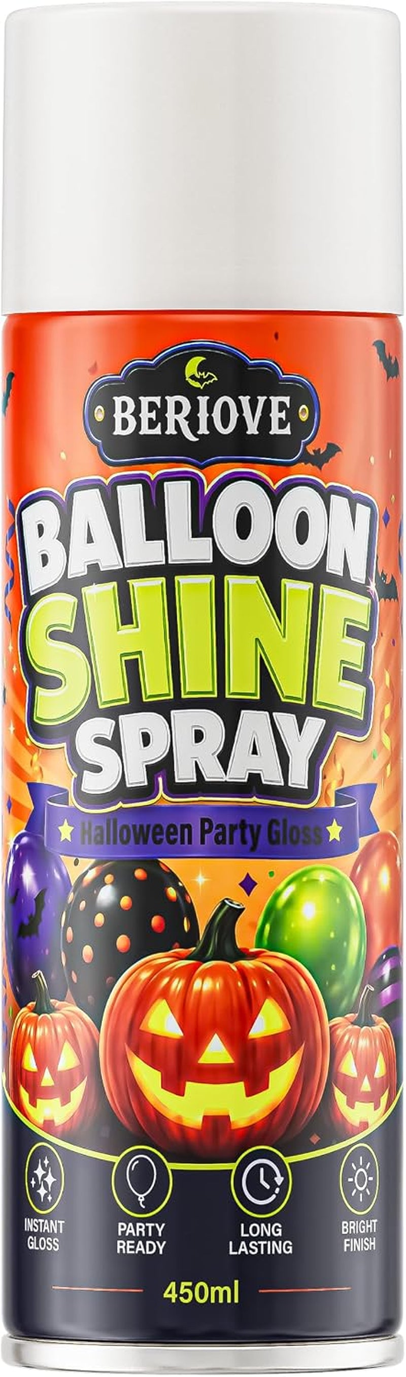 Balloon Shine Spray - 15 Oz Silicone Formula for Parties