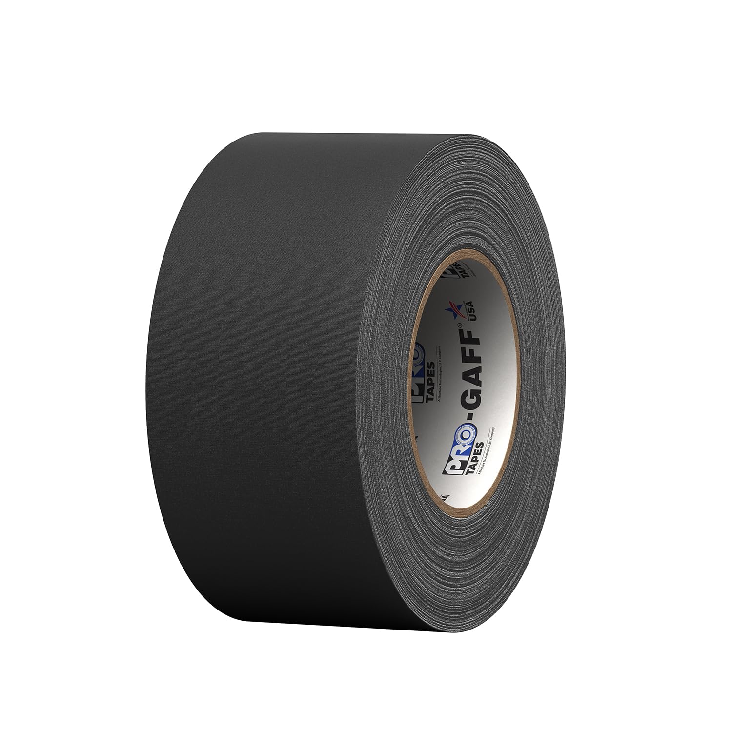 ProTapes Pro Gaff Premium Matte Cloth Gaffer's Tape with Rubber Adhesive, 11 mils Thick, 55 yds Length, 3" Width, Black (Pack of 1)