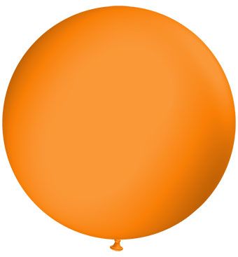 72" Giant Round Giant Orange Latex Balloon 1ct #7205