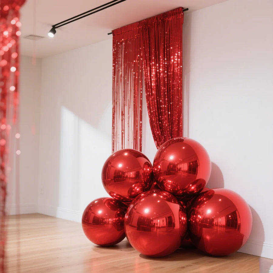 70" Jumbo Red Spherical Round Helium Foil Balloon (1 PACK)