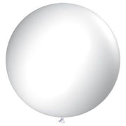 72" Giant Round White Advertising Latex Balloon 1ct #7208