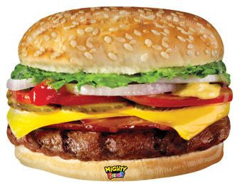 32" Cheeseburger Shape Helium Foil  Balloon 1ct #15462 image 0