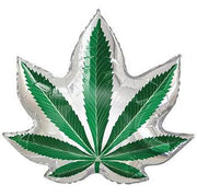 36" Pot Leaf Shape Helium Balloon 1ct #78273