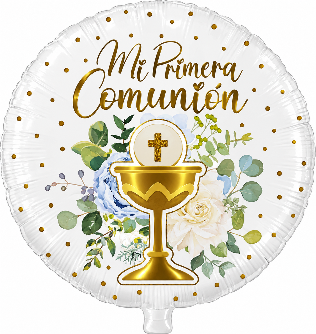 18′′ Spanish Communion Gold Chalis Helium Foil Balloon (5 PACK) #18153