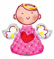 14" Mini Girl Angel Shape Air Fill Balloon 1ct #35278 image 0