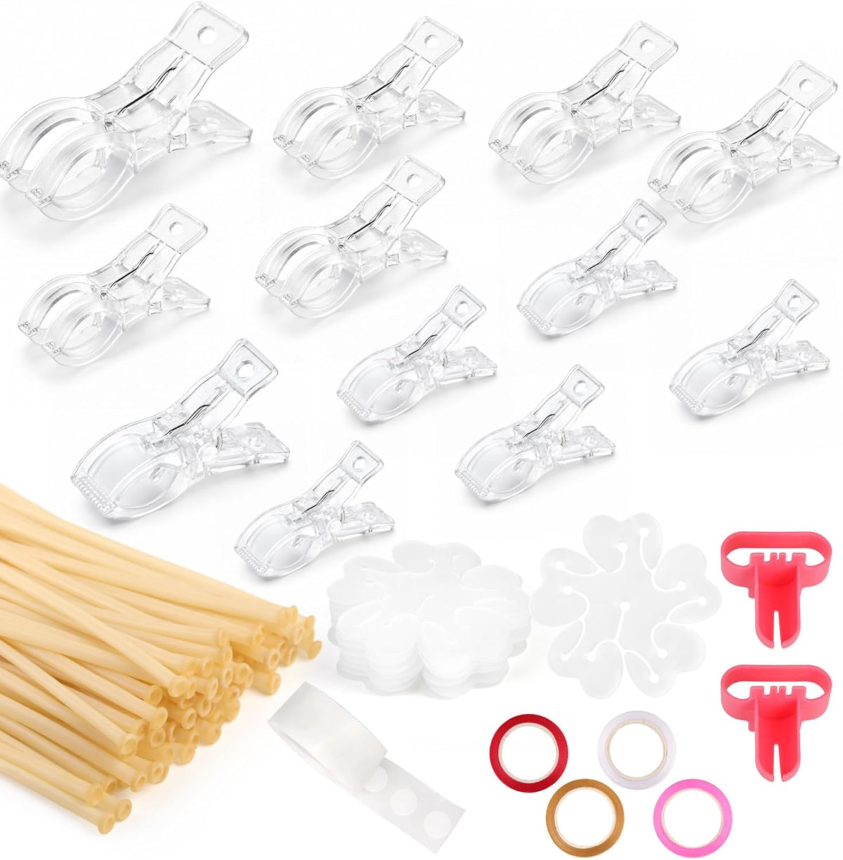 12-Pack Black Balloon Arch Clips - Balloon Arch Kit for Elegant Party Decorations