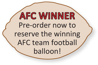 Pre Order AFC Champion 18" Football Balloons 2025 Superbowl 59# AFC Champs image 0