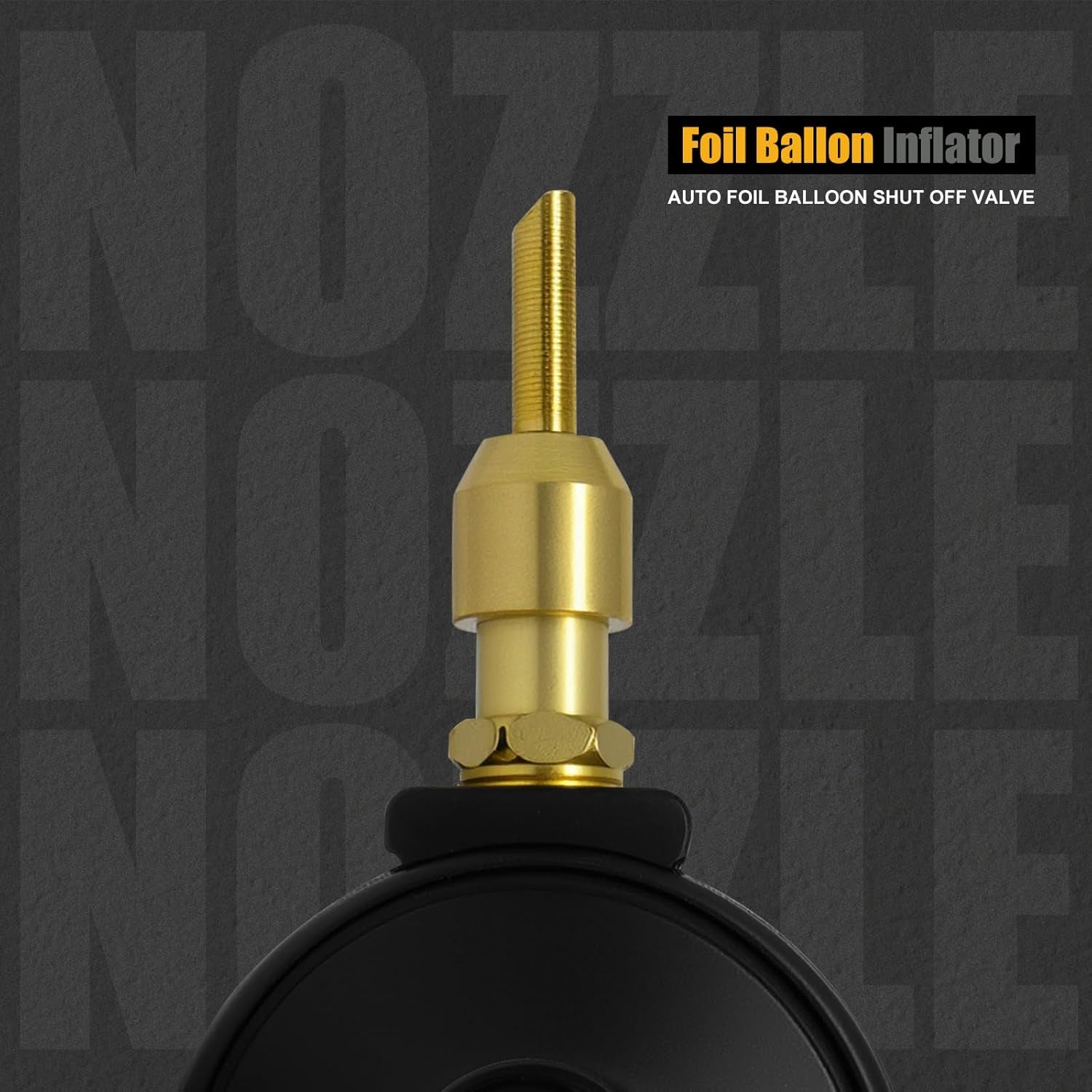 High Flow Helium Tank Regulator with Pressure Gauge (0-3000 PSI) and CGA-580 Helium Tank Valves, Includes Shut-Off Valve for Foil Balloons