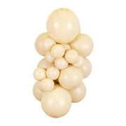 12" Kalisan Retro White Sand Latex Balloons 100 Count Bag - SKU #51562