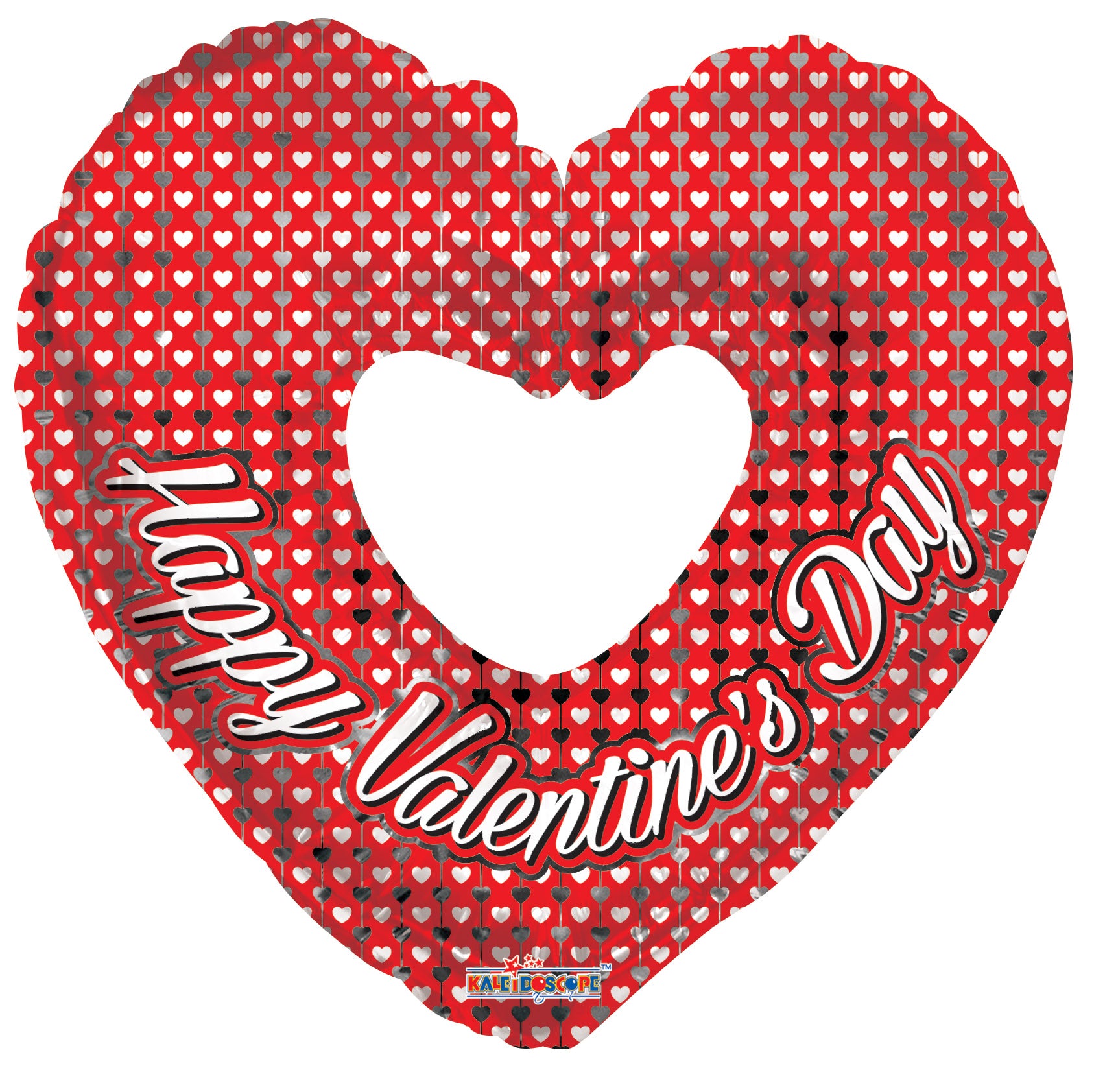 36" Large Shape Happy Valentine's Day Heart Outline Foil Balloon 1ct #81212