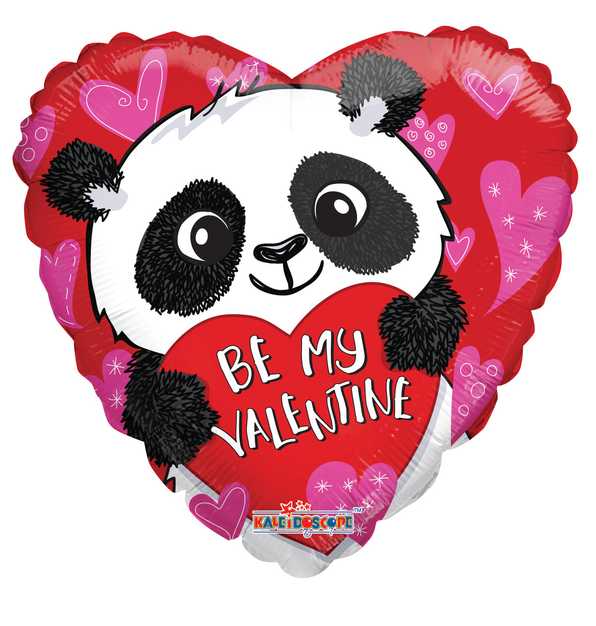 18" Be My Valentine Panda Bear Helium Foil Balloons (5 Pack) #81237