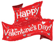 36" Large Shape Happy Valentine's Day Banner Shape Balloon 1ct #81240