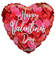 9" Mini Happy Valentine's Day Floating Hearts Air Fill Only Foil Balloons (5 Pack) #81248-09