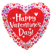 18"  Happy Valentine Hearts Holographic Air Fill (5 PACK) #81252