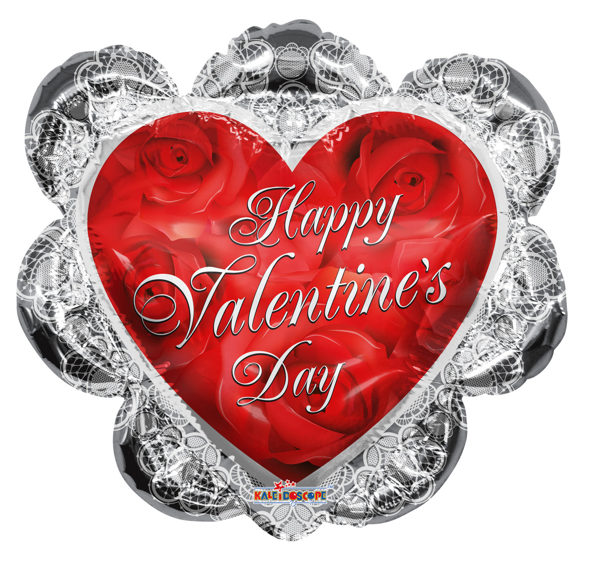 26" Large Shape Valentine Ruffled Heart Helium Foil (1 PACK) #81297-26