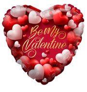 9" Mini Be My Valentine Hearts Air Fill Only Foil Balloons (5 Pack) #81304-09