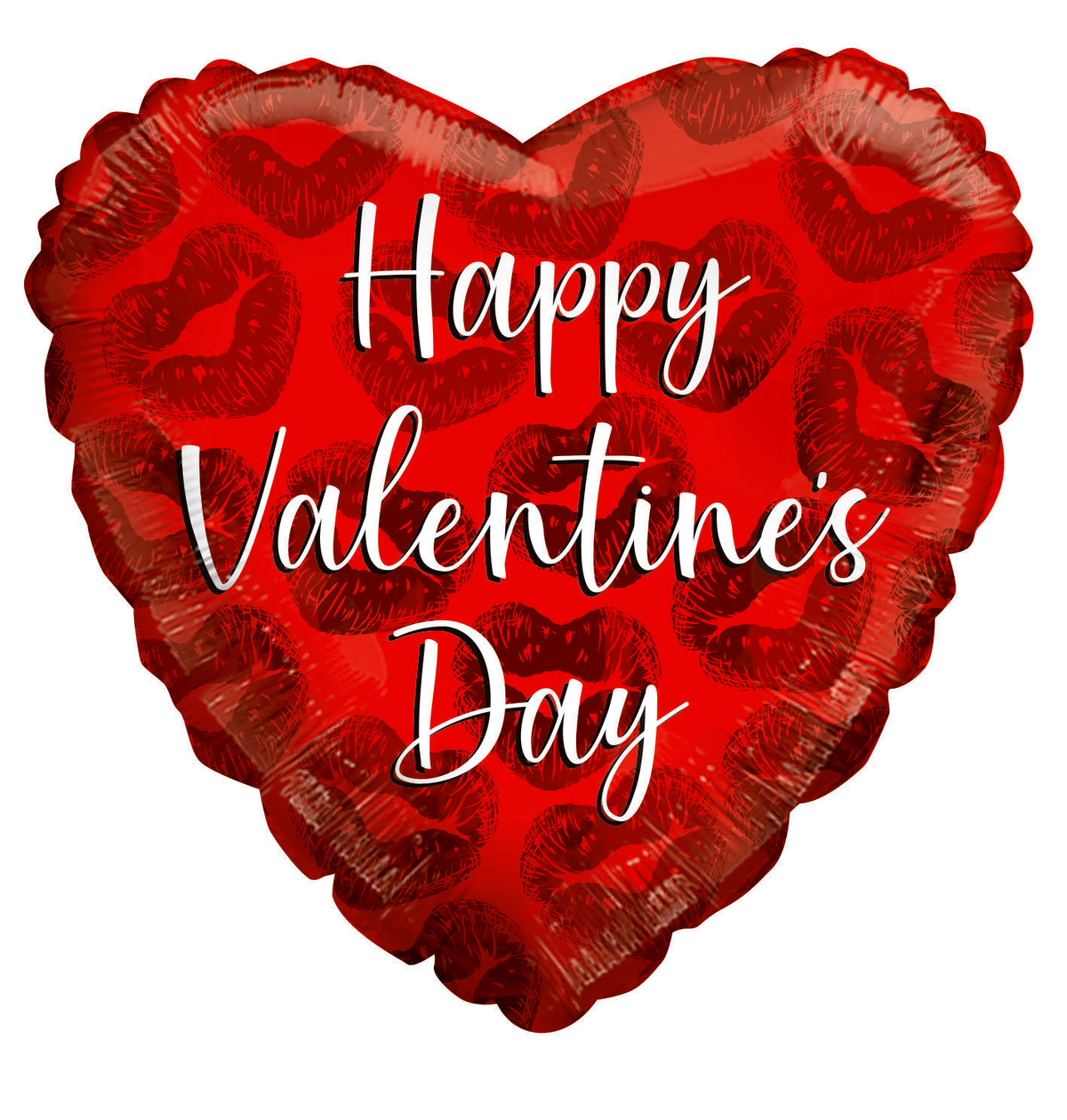 4" Mini Happy Valentine's Day Lots Of Kisses Air Fill Only Foil Balloons (5 Pack) #81315-4