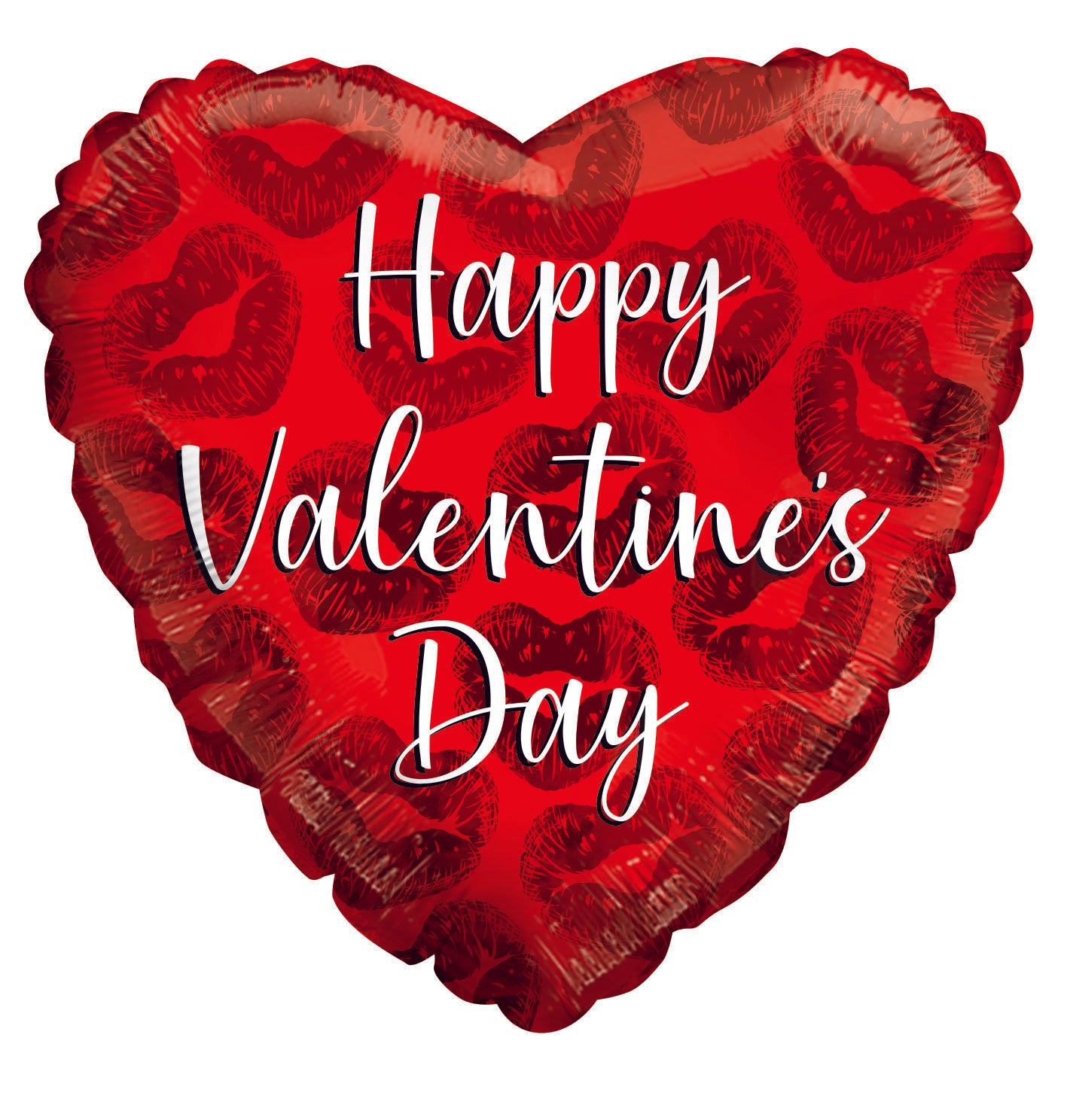 9" Mini Happy Valentine's Day Lots Of Kisses Air Fill Only Foil Balloons (5 Pack) #81315-09