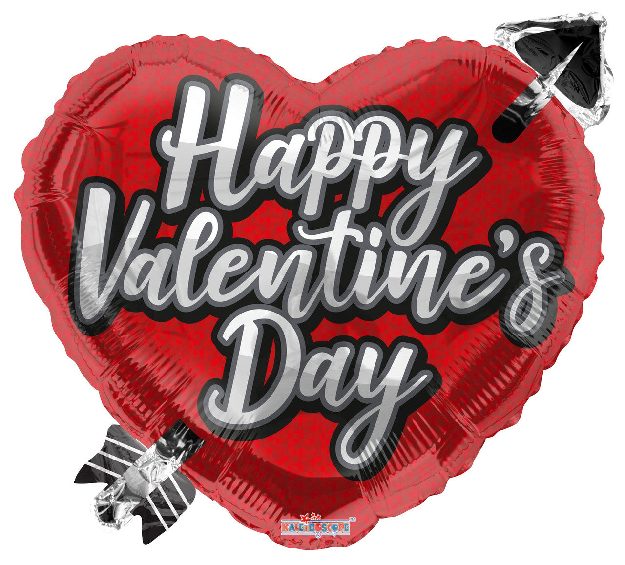 18" Happy Valentine Heart With Arrow Helium Foil Balloon (5 Pack) #81320