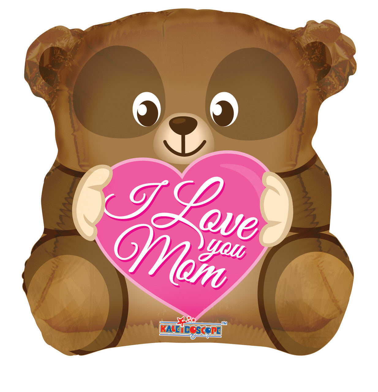 18" I Love You Mom Bear Shape Helium Foil Balloon(5 PACK)#84196
