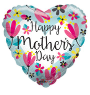 9" Mini Happy Mother's Day Turquoise Heart Air Fill Only (5 PACK) #84243-09
