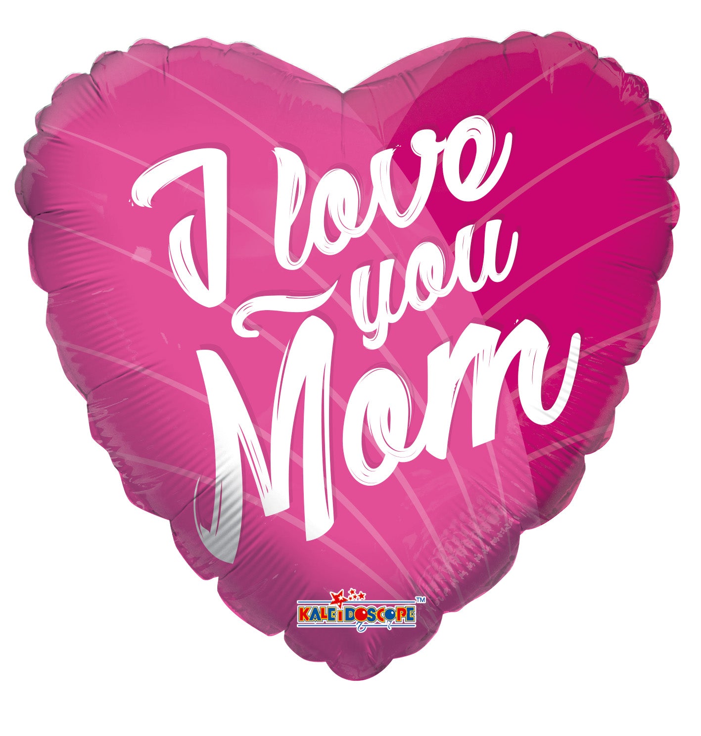 18" I Love You Mom Pink Gellibean Helium Balloons (5 PACK) #84293