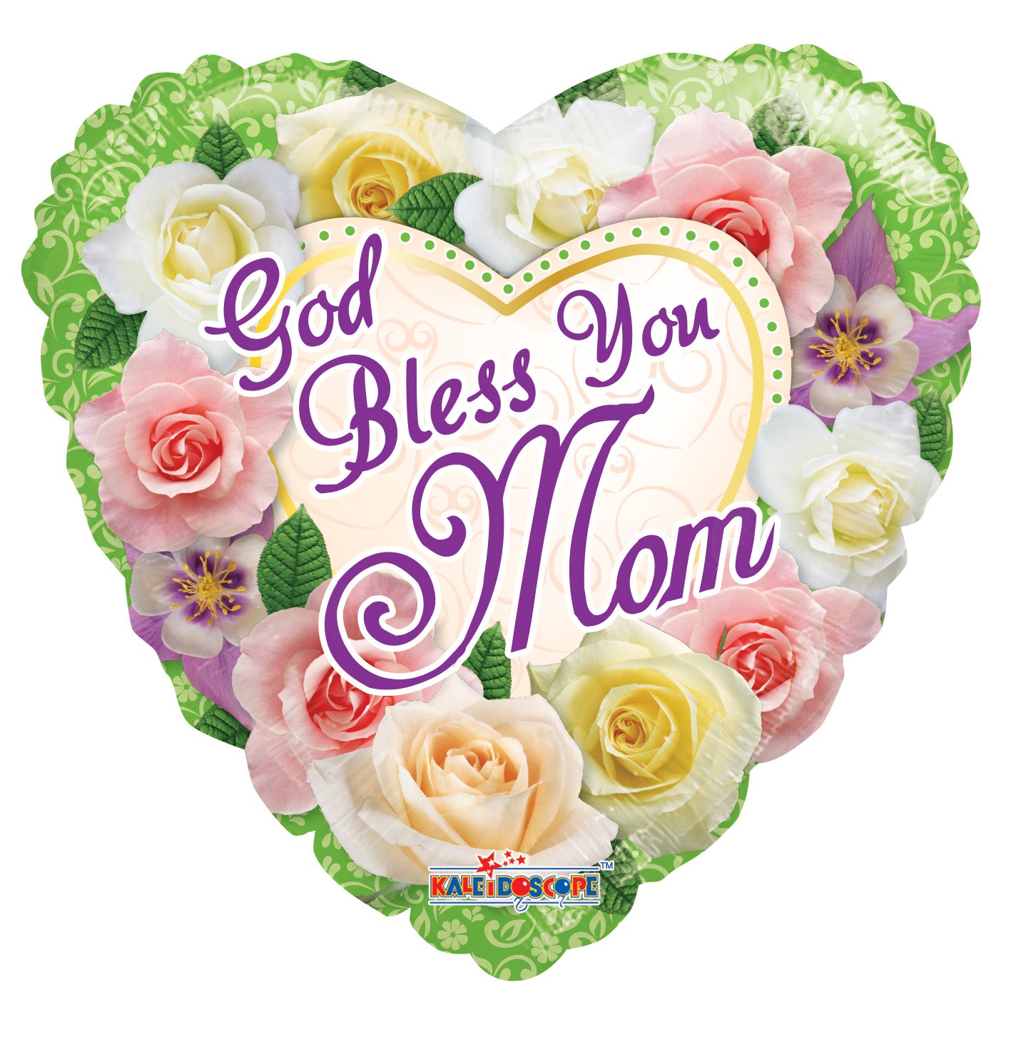 18" God Bless You MOM Helium Foil Balloons (5 PACK)#84305