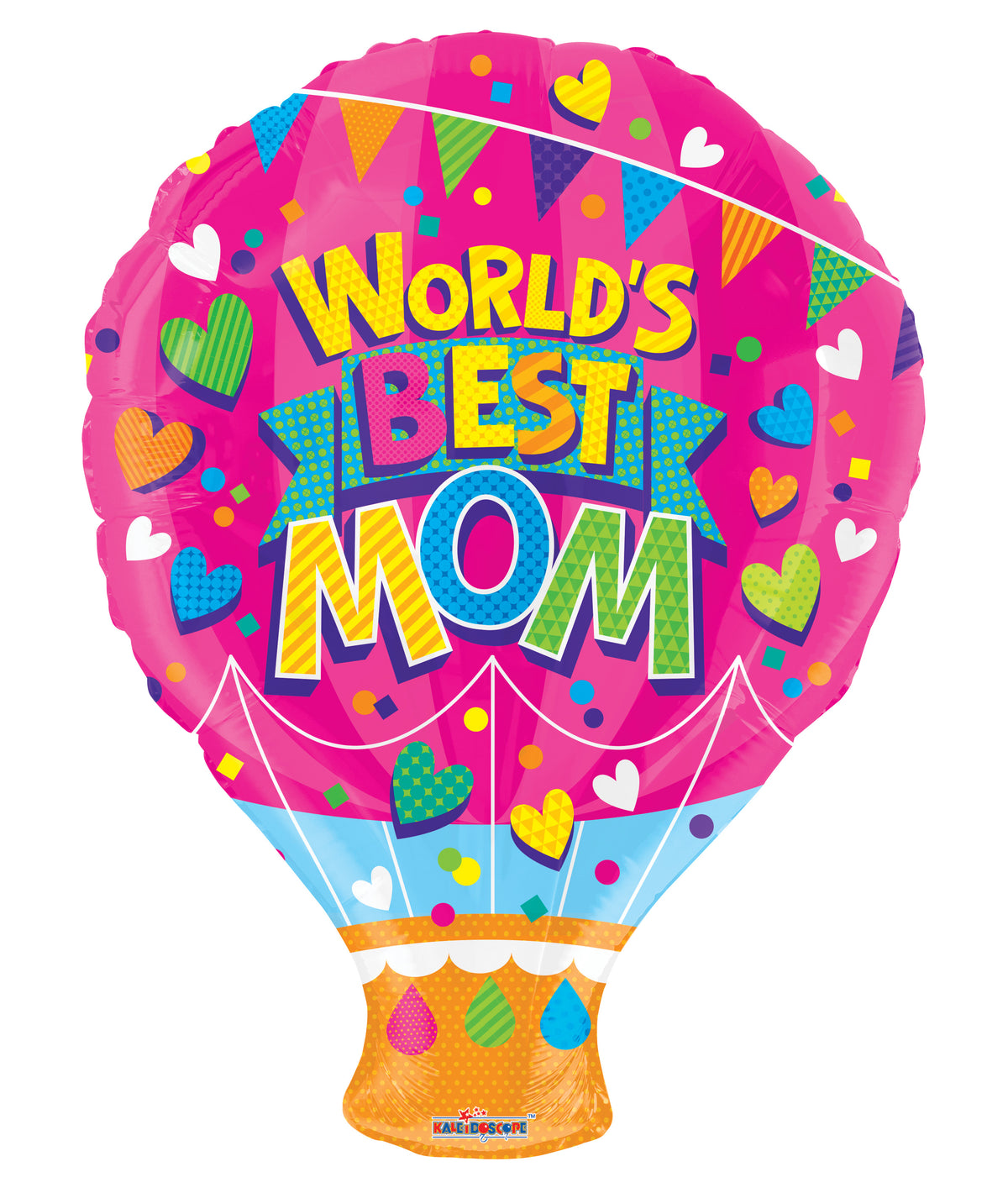 18" World's Best Mom Helium Foil Balloon (5 PACK) #84310