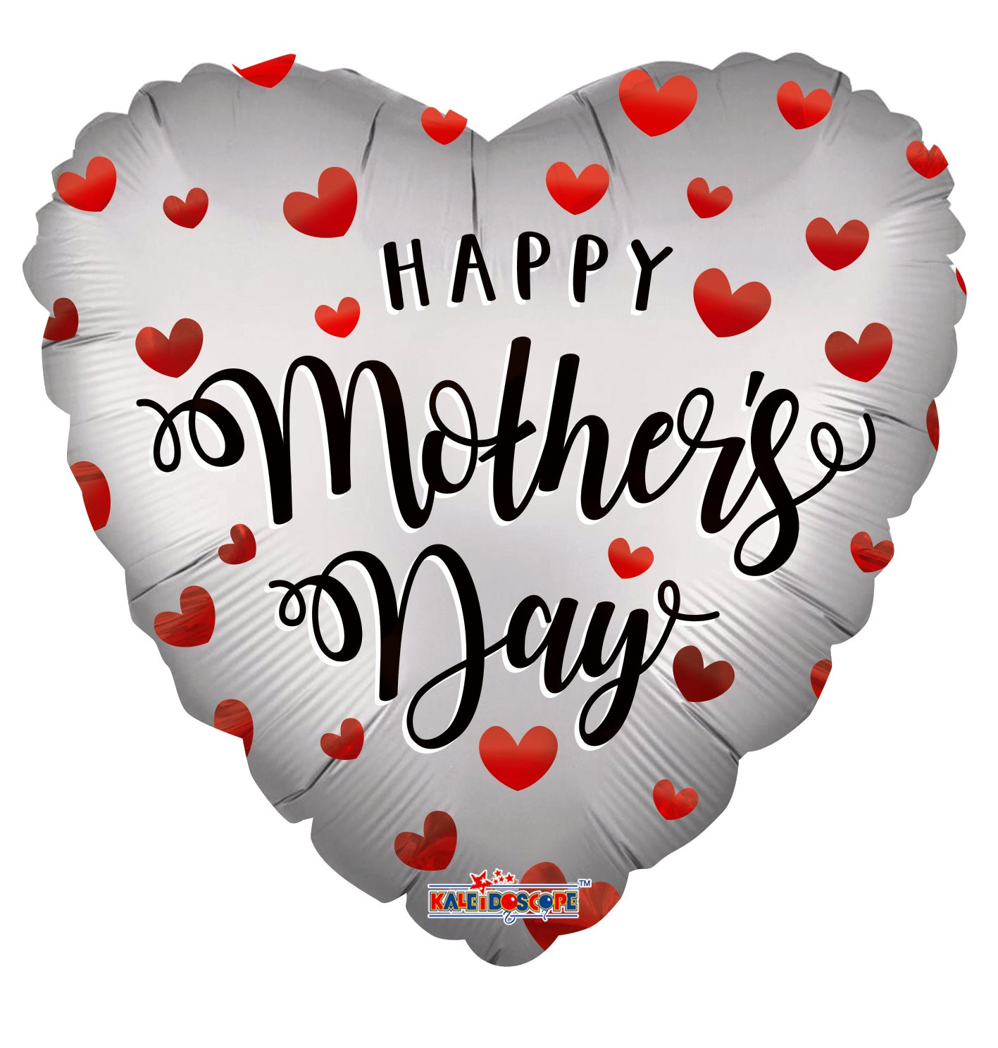 18" Mother's Day White Heart Shape Hearts (5 PACK) #84385