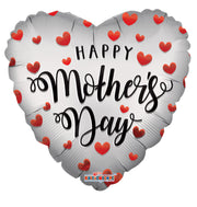18" Mother's Day White Heart Shape Hearts (5 PACK) #84385
