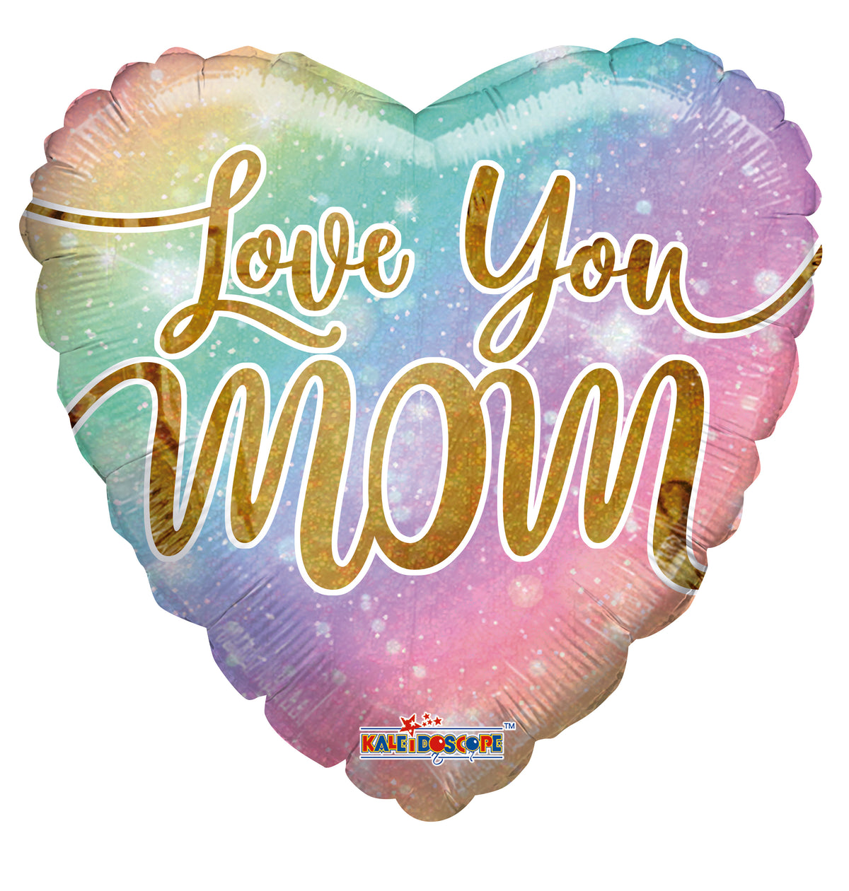 18" Love You Mom Heart Shape Helium Foil Balloon (5 Pack) #84466
