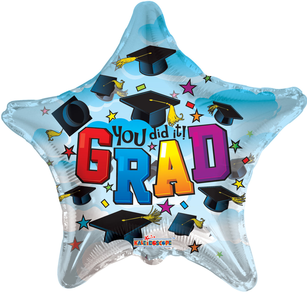 18" Star Grad You Did It! Helium Foil Balloons (5 Pack) #85167