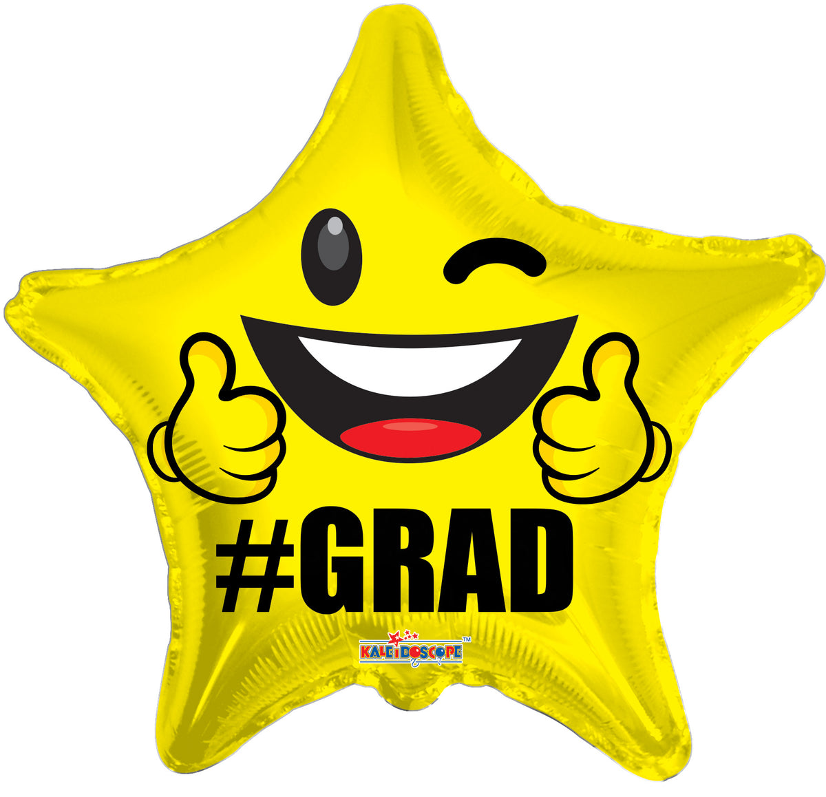 18" #Grad Yellow Star Shape Helium Foil Balloon (5 Pack) #85316