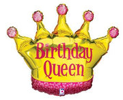 36" Large Shape Crown Birthday Queen 1PK #85348