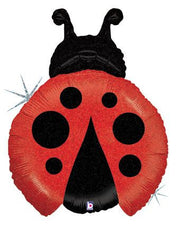 27" Large Shape Lady Bug Helium Foil Balloon (1 per pack) #85667