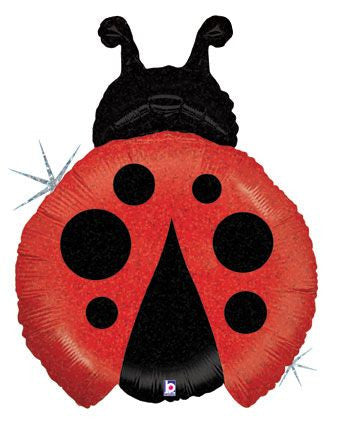 27" Large Shape Lady Bug Helium Foil Balloon (1 per pack) #85667