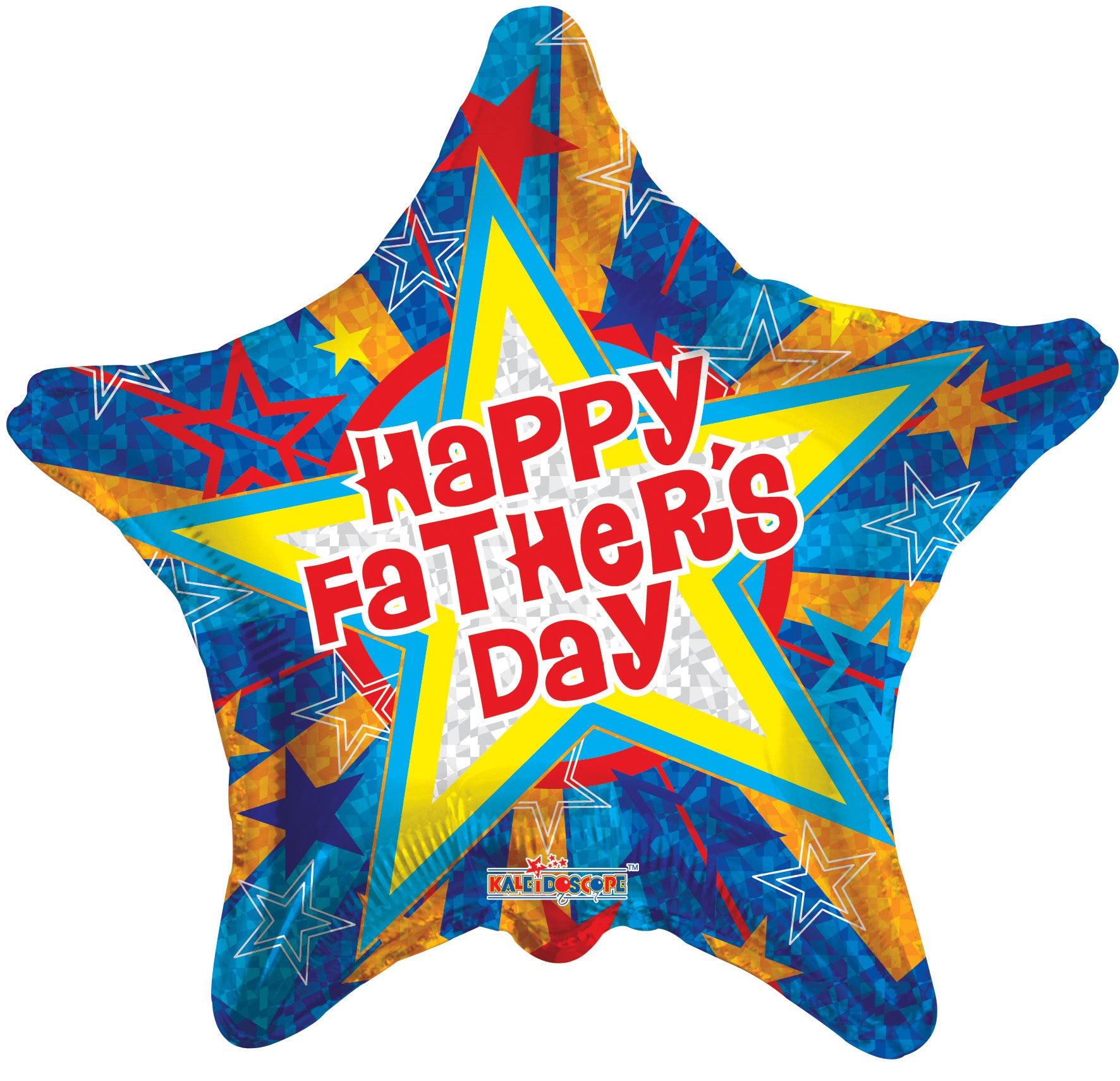 18" Happy Father's Day Blue and Gold Helium Foil (5 PACK) #86062