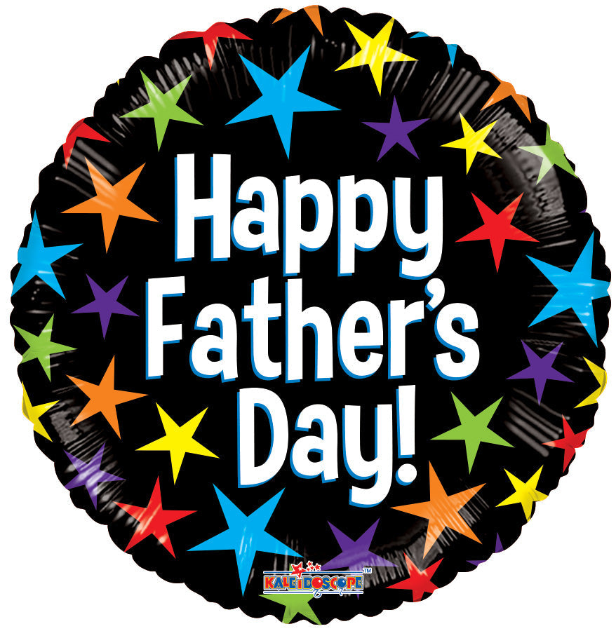 18" Happy Father's Day Stars Helium Foil (5 PACK) #86118